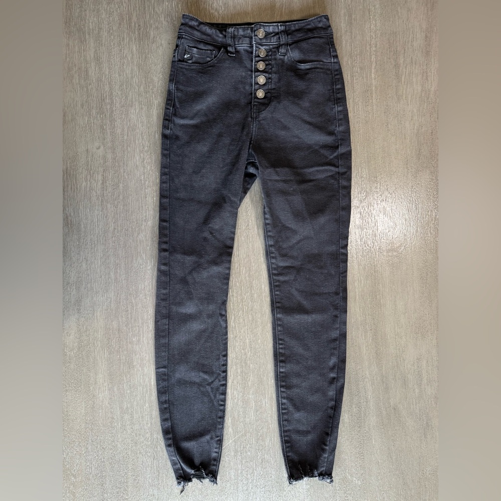 KanCan Black Denim Distressed Skinny Jeans 1 24